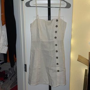 White Button Dress